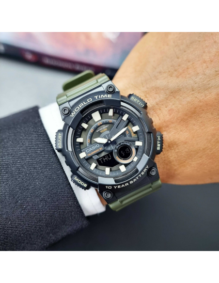 Casio Resin AEQ-110W-3AVDF