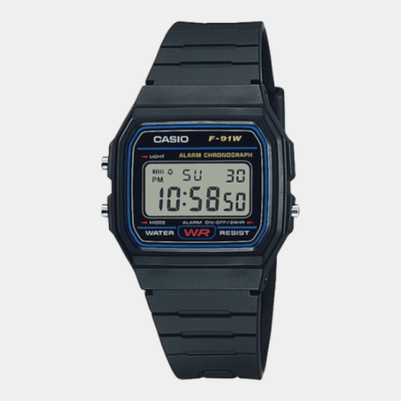 Casio Resin F-91W-1Q