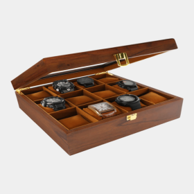 Teak wood watch collector BOX 16