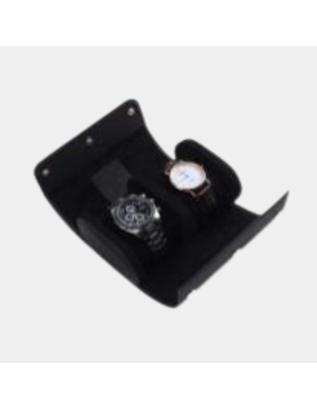 Watch roll for 2 watches, black colour WR-TW-20-002